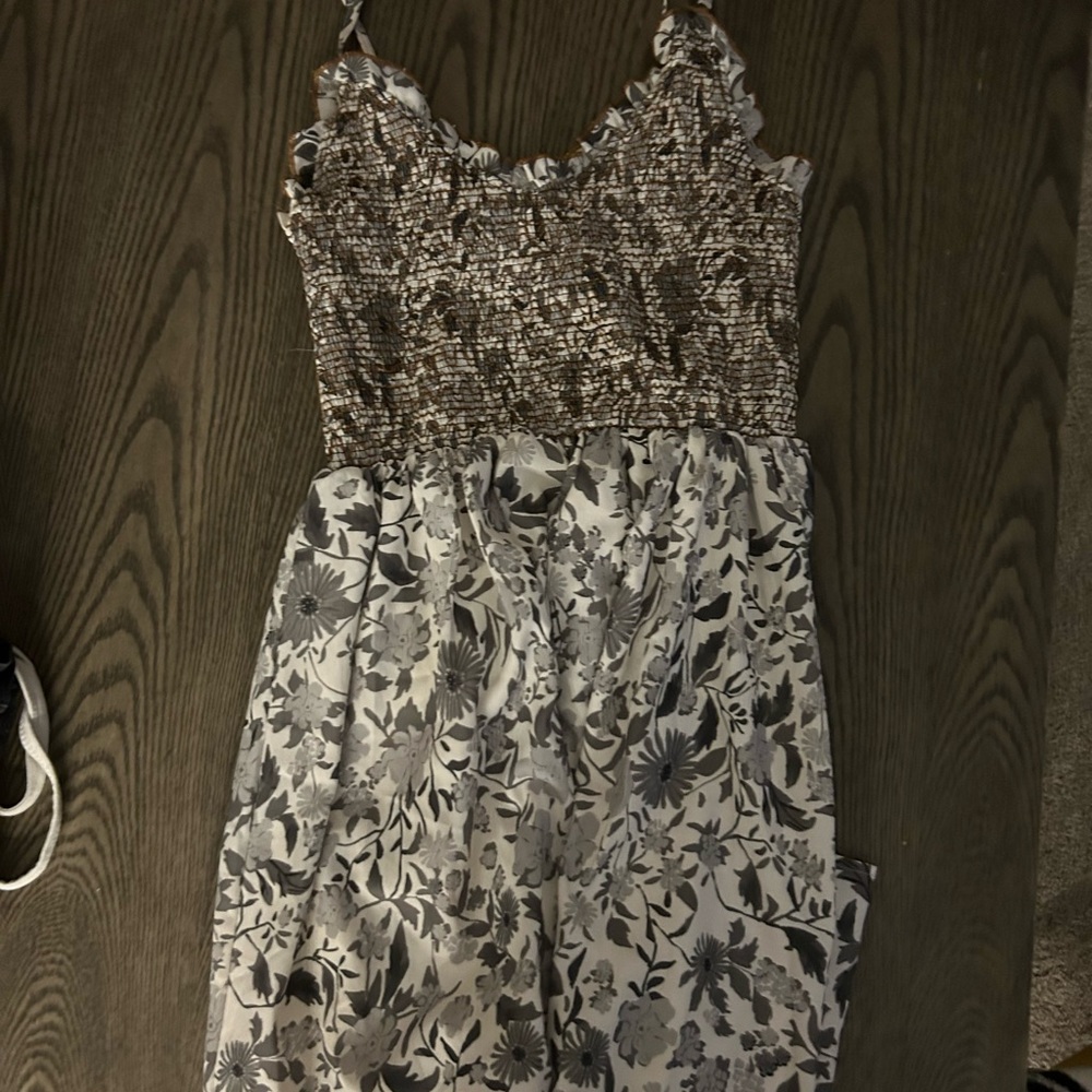 Floral Print Dress with spaghetti Straps